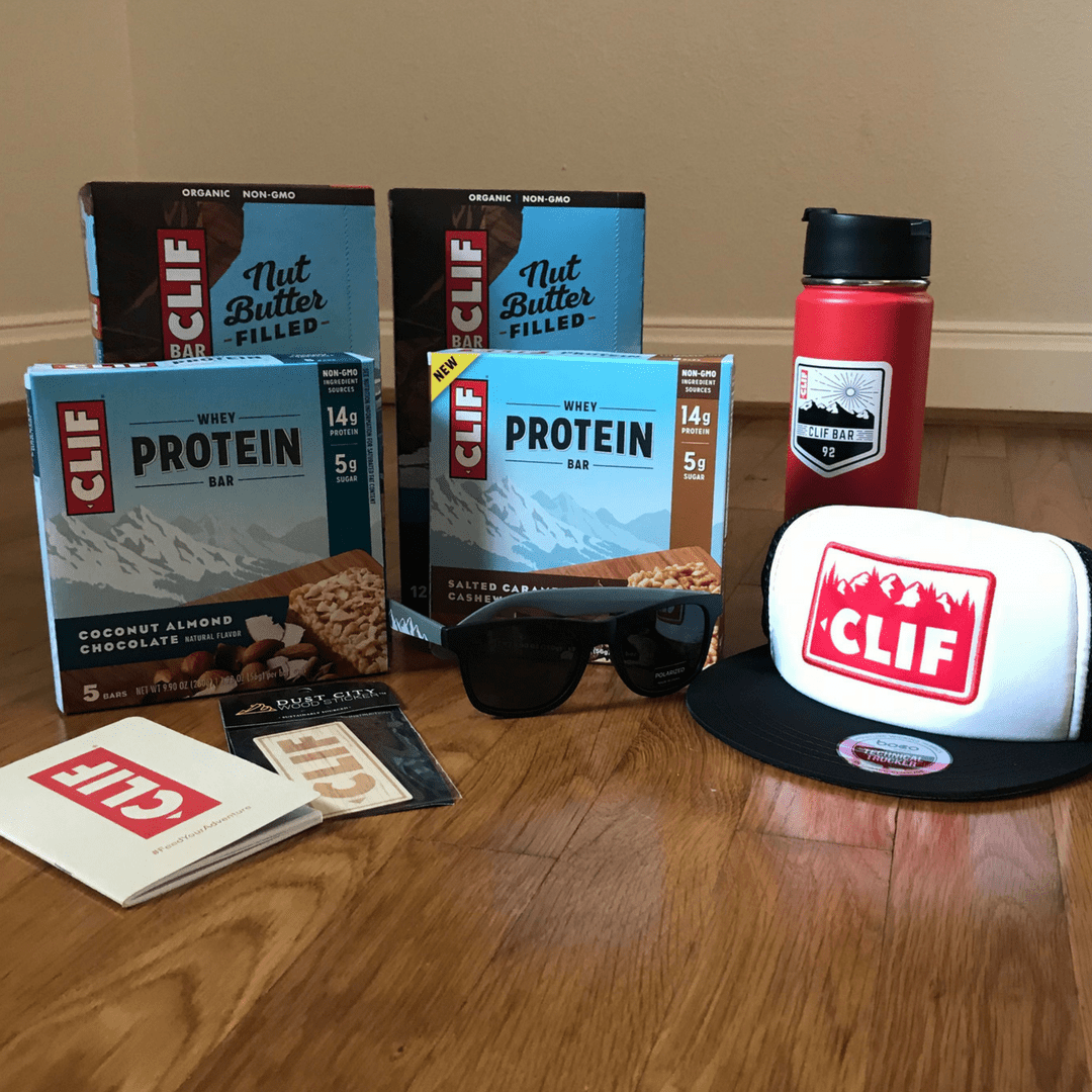 Clif Bar gift basket for Global Running Day.