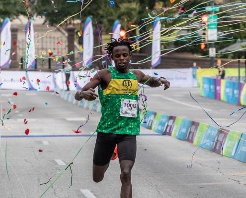 James Ngandu, 2019 Austin Half Marathon champ, was a member of the Elite Athlete Program.