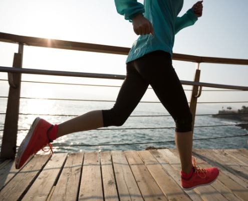 Image of runner running on boardwalk. Read Brittany Drennan's edition of My Running Story to learn how she's been given the opportunity to run again.