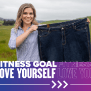 Austin Marathon 2020 Kiahs story_940x788_082620 Kiah Twisselman holds an old pair of jeans next to her, showcasing that she's lost 125 since she began her journey towards a healthier lifestyle. She will continue to make the impossible possible at the 30th annual Austin Marathon on February 14, 2021. Read more about her story at https://youraustinmarathon.com/make-the-impossible-possible