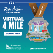 1080x1080_2_080420 The Round the River 4-Miler digital medal that showcase the Austin skyline and the Run Austin Virtual Series logo. Learn more and sign up at https://youraustinmarathon.com/round-the-river-4-miler/