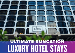 Front of The LINE Austin. Experience the ultimate runcation when you stay at one of six Austin luxury hotels. Learn more at https://youraustinmarathon.com/austin-luxury-hotels/