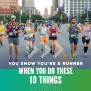 1101034_AustinM-2022-youKnowYoureRunnerwhenyoudothese10things_Feature_062121 Group of 7 runners running side-by-side on South Congress Avenue during the Austin Marathon. Text on design reads You Know You're a Runner When You Do These 10 Things. Read more at http://48d.435.myftpupload.com/youre-a-runner/