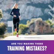 Template_SocialMediaClassic Runner strides on a road towards the camera. Text on design reads Are You Making These Training Mistakes? and leads to a blog about simple training mistakes to avoid. Read more at http://48d.435.myftpupload.com/avoid-these-simple-training-mistakes/