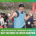 A smiling runner in a blue tank top and black cap raises both arms as he runs the marathon, surrounded by others. The text reads: “Our favorite training apps to help you crush the Austin marathon.” Training Apps for every runner!. Austin Marathon Half Marathon & 5K