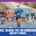 Runner leading group during uphill road race