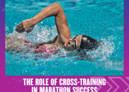 Swimmer performing freestyle stroke in pool