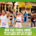 Runners participate in a race, with a smiling woman in the center giving two thumbs up. The text reads: “MID-YEAR FITNESS CHECK: Are you closer to your February fitness goal than you think?”. Austin Marathon Half Marathon & 5K